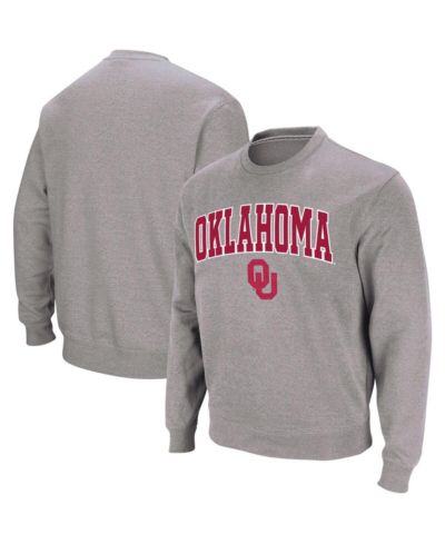 Мужской свитшот Colosseum Oklahoma Sooners Arch & Logo Crew Neck