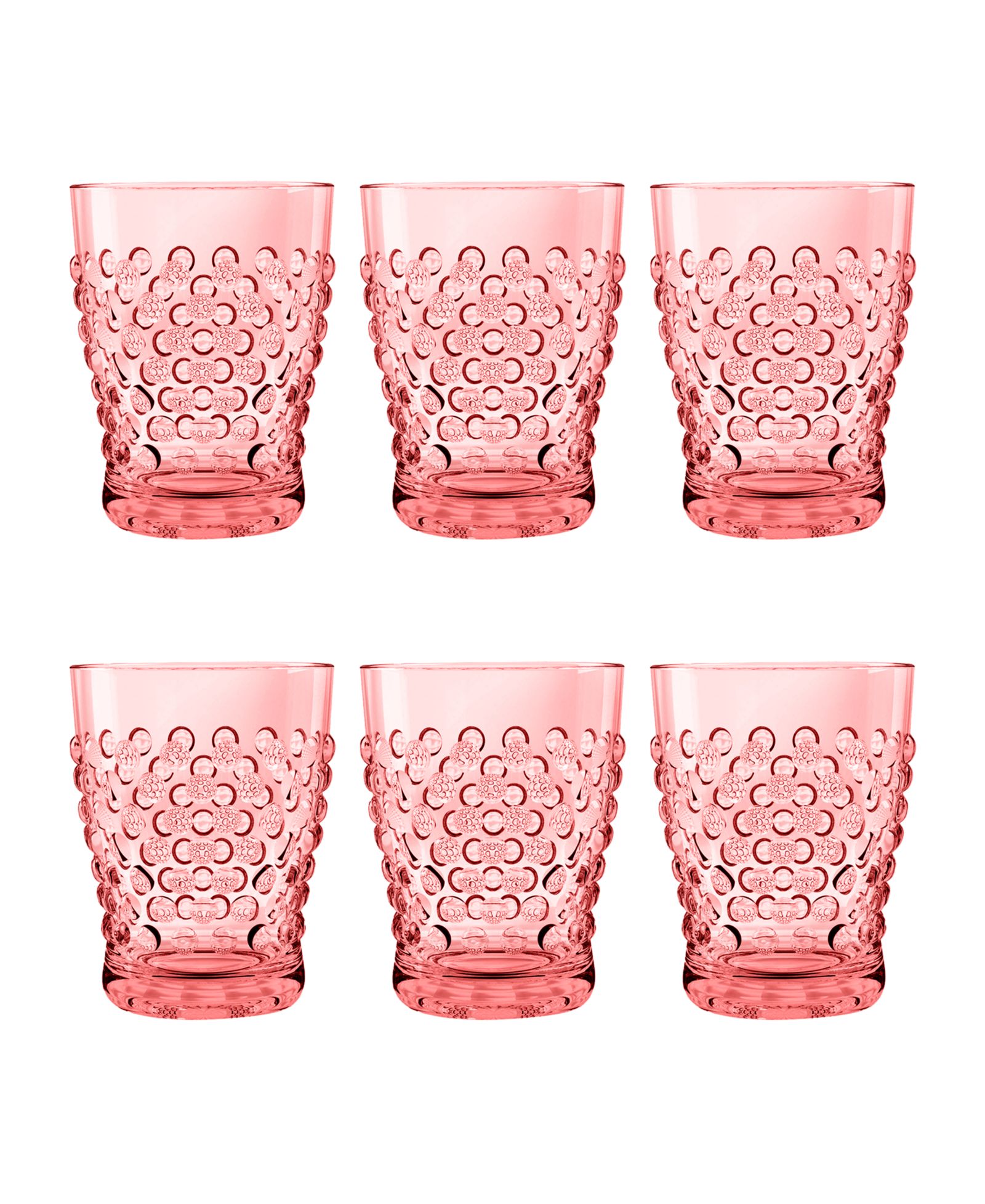Abode Homewares набор из 6 стаканов Hobnail Double Old Fashion