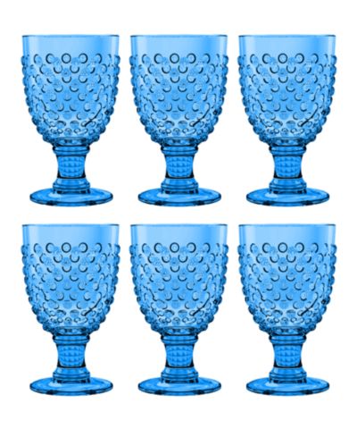 Abode Homewares Hobnail Goblet  Set of 6