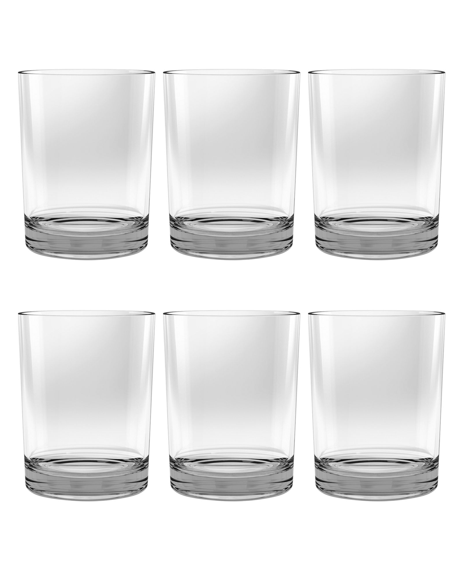 Abode Homewares Montana Heavy Base Double Old Fashion  Set of 6