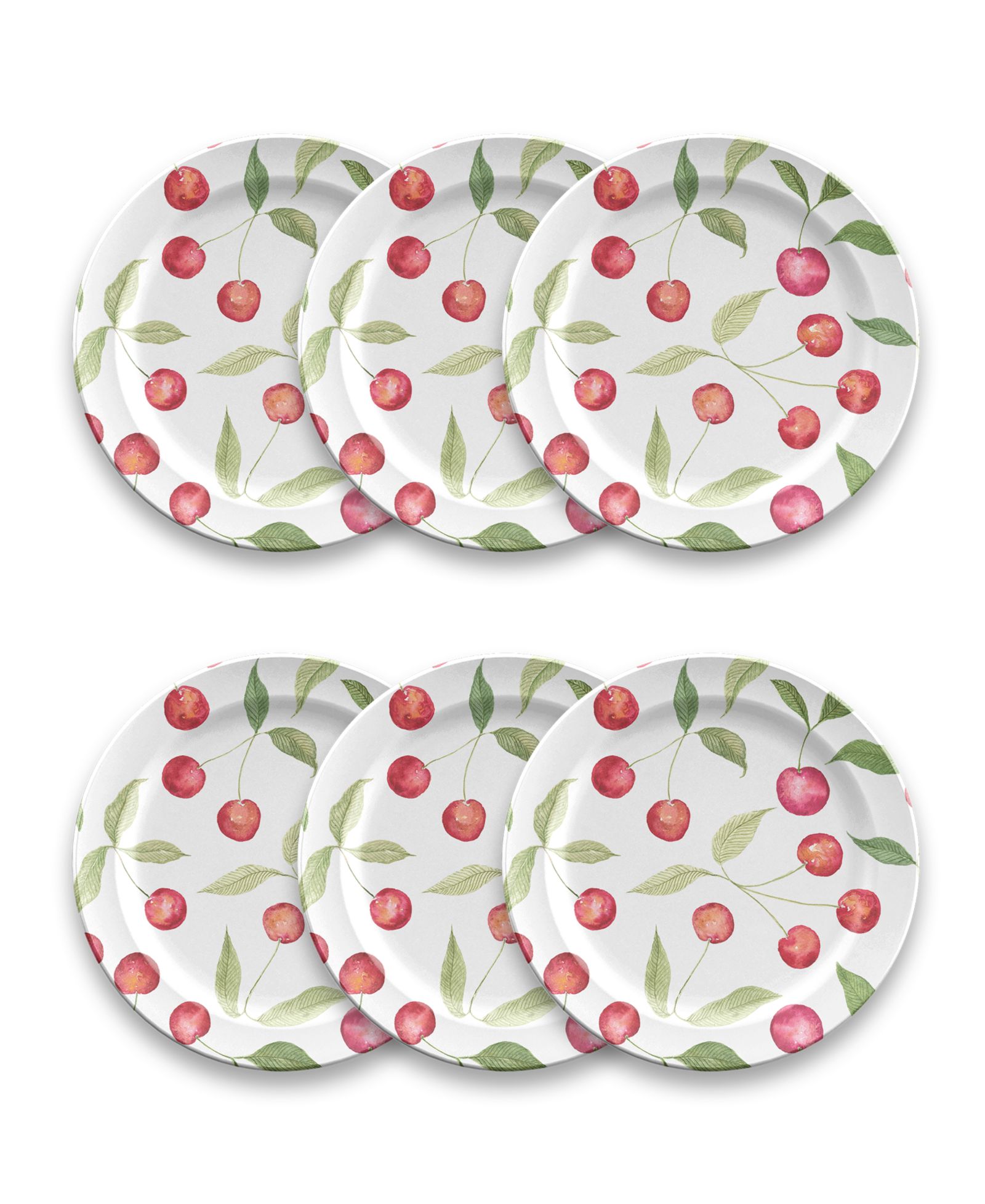 Набор тарелок Abode Homewares Berries Cherries Salad Set of 6