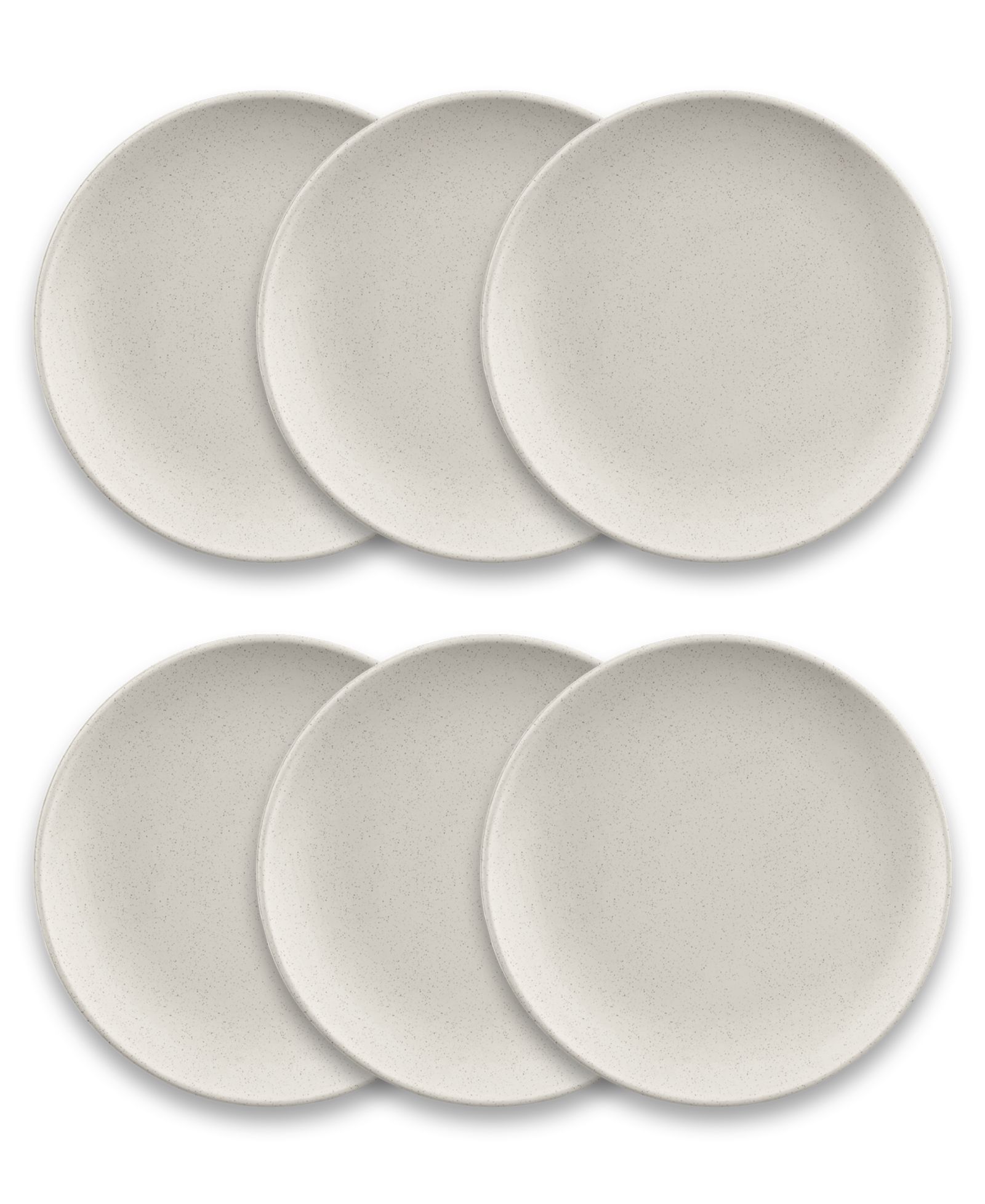 Abode Homewares Coupe Wheat Polypropylene Dinner Plate Set of 6
