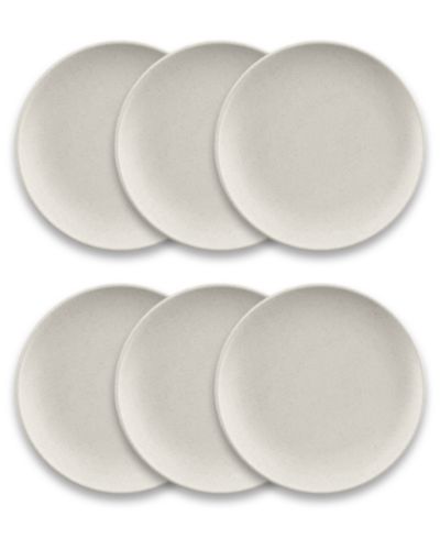 Abode Homewares Coupe Wheat Polypropylene Dinner Plate Set of 6