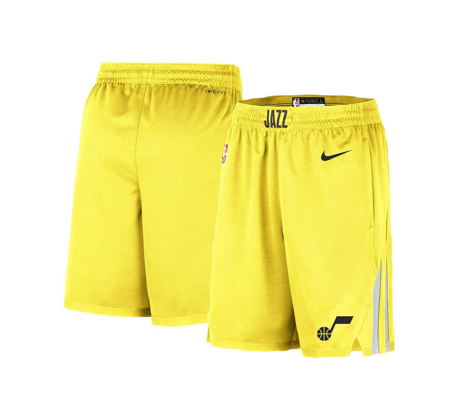 Men's Nike Gold Utah Jazz 2020/21 Association Edition Swingman Performance Shorts