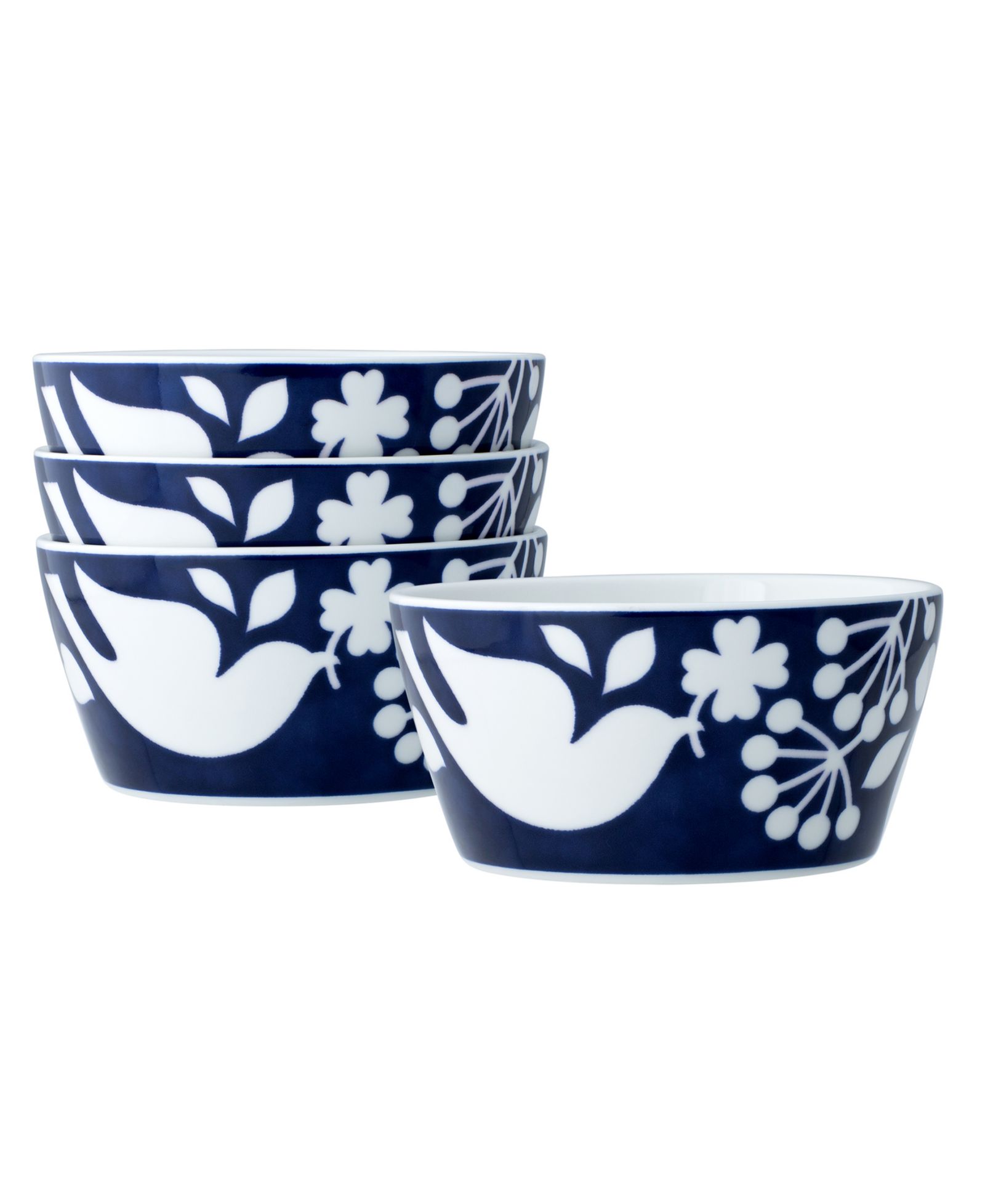 Noritake Bluefjord набор из 4 мисок для хлопьев, 6", 25 oz.