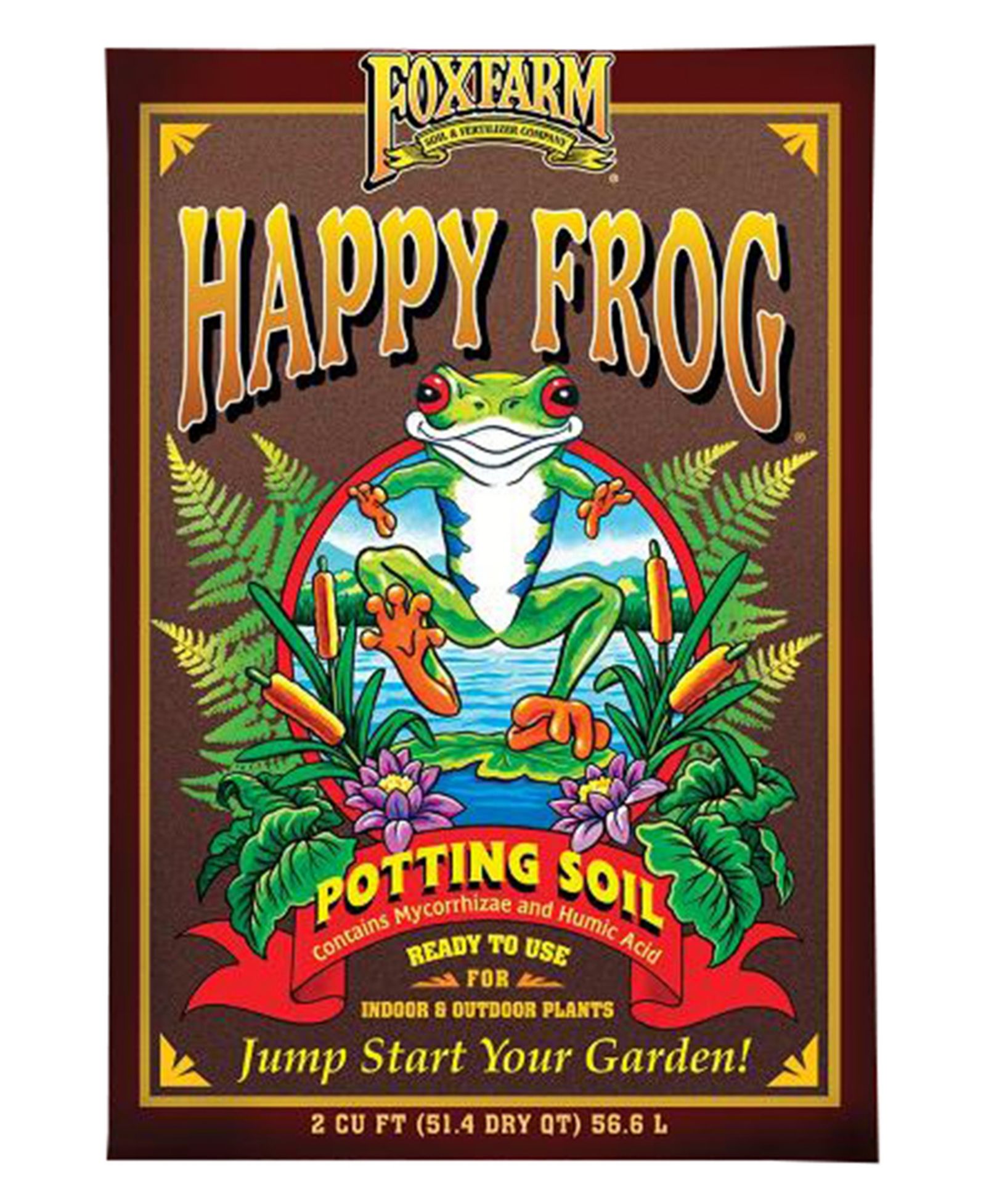 Fox Farm почва для посадки Happy Frog FX14047, 2 кубических фута