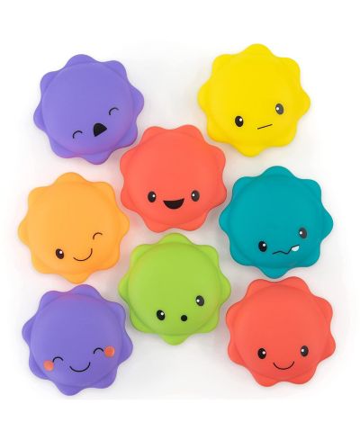Sassy Baby набор игрушек для купания Macaron, 8 предметов