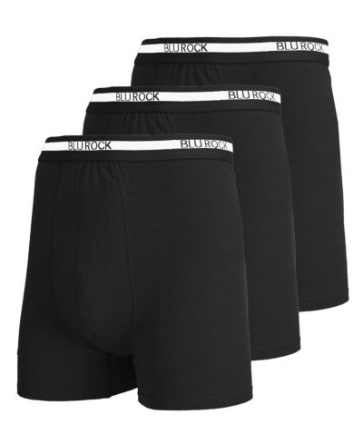 Blu Rock Мужские Stretch Cotton Boxer Briefs Underwear, Pack of 3