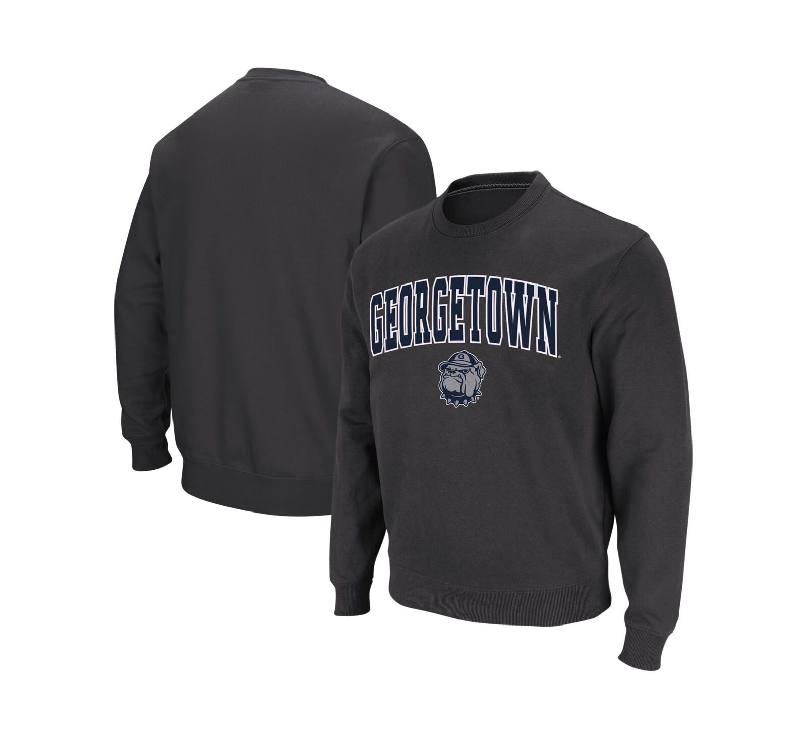 Мужское свитшот Colosseum Georgetown Hoyas с логотипом и круглым вырезом