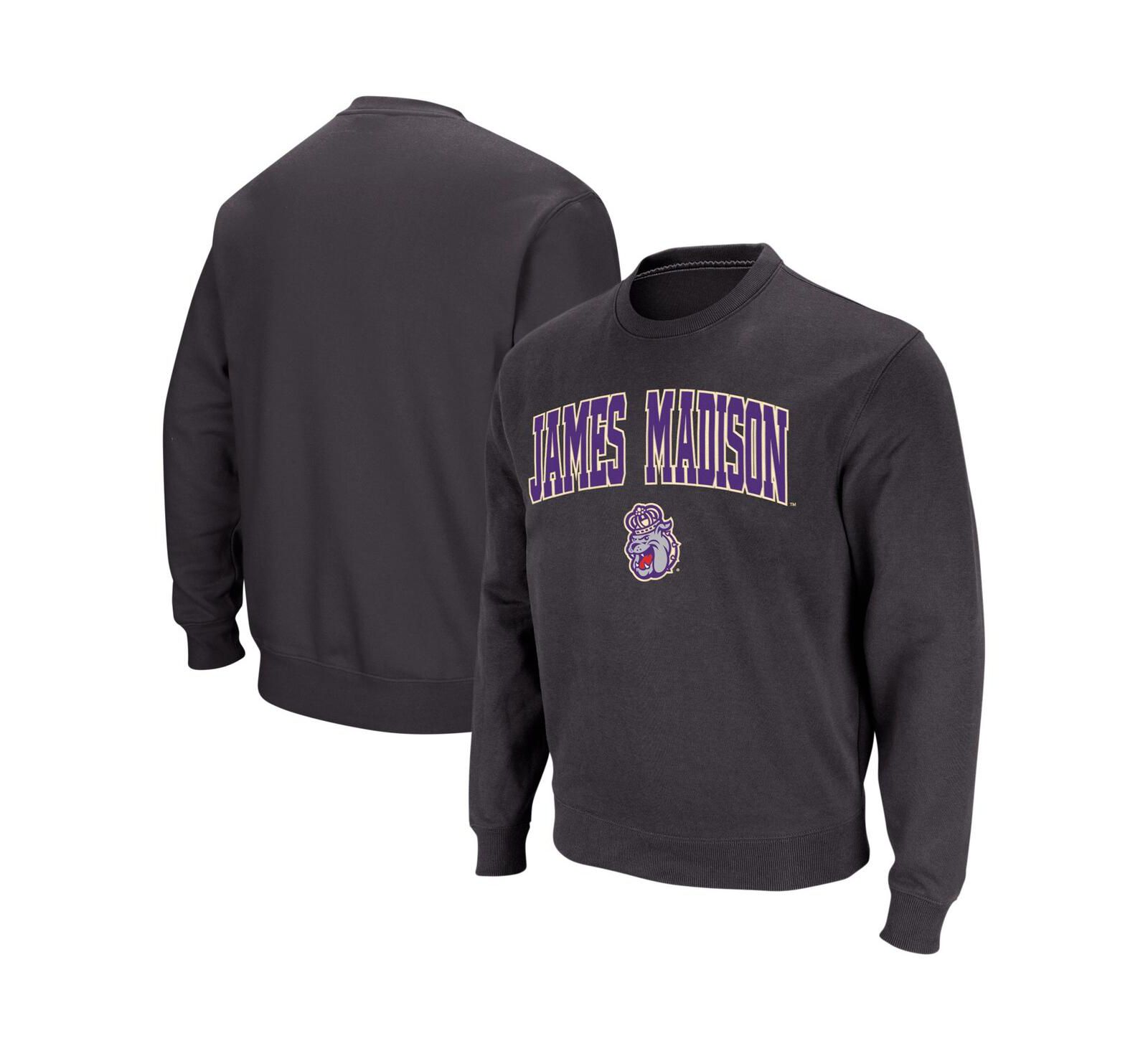 Толстовка Colosseum James Madison Dukes Arch and Logo с круглым вырезом Мужской