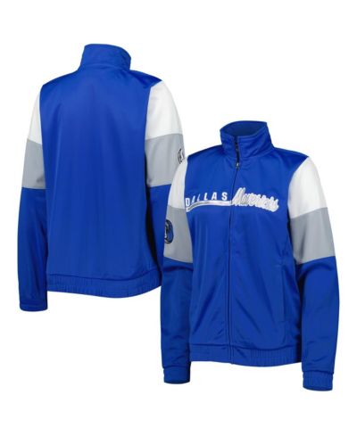 Женская спортивная куртка G-III 4Her by Carl Banks Blue Dallas Mavericks Change Up Full-Zip Track Jacket