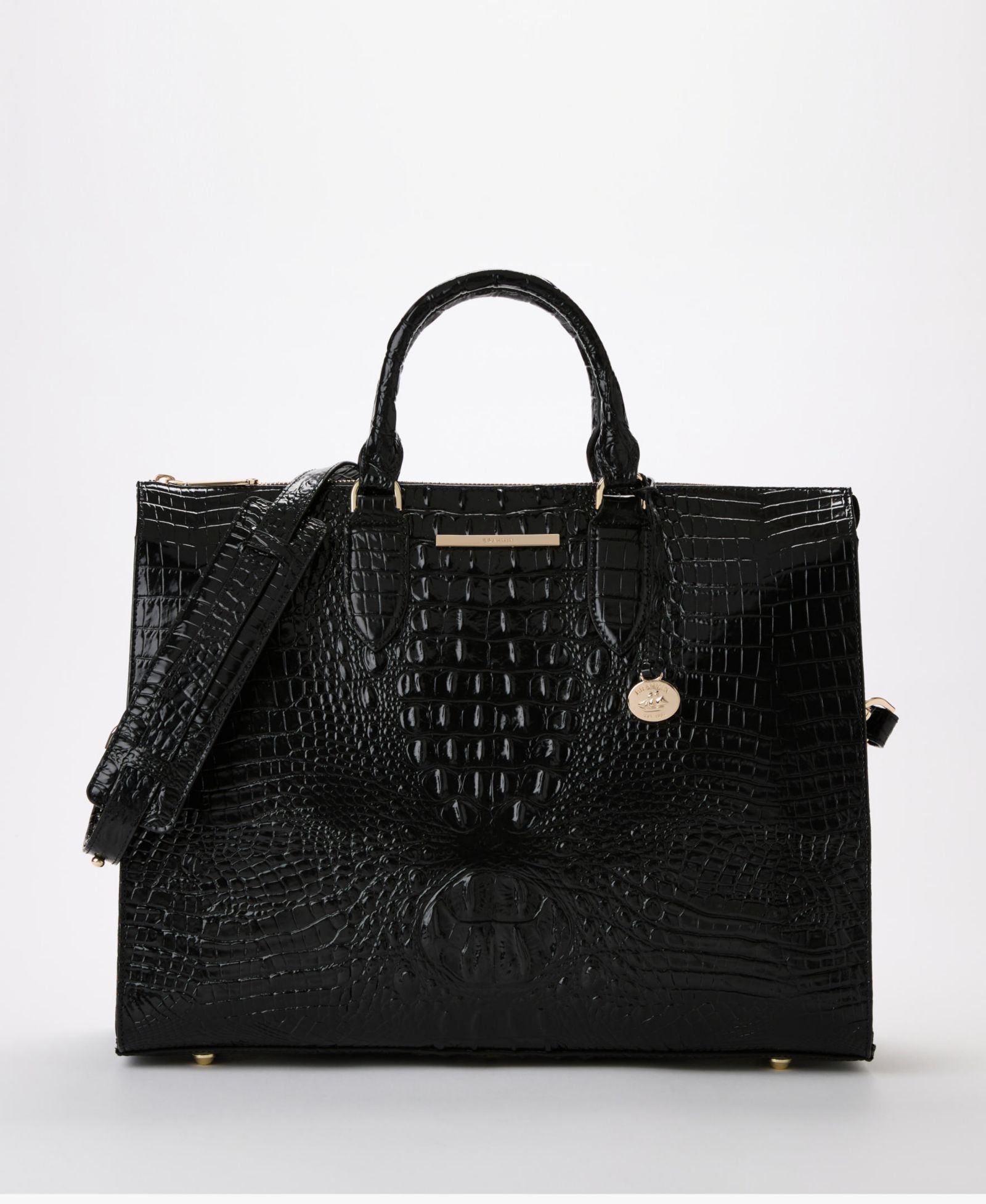 Brahmin Large Leather Business Tote Bag
