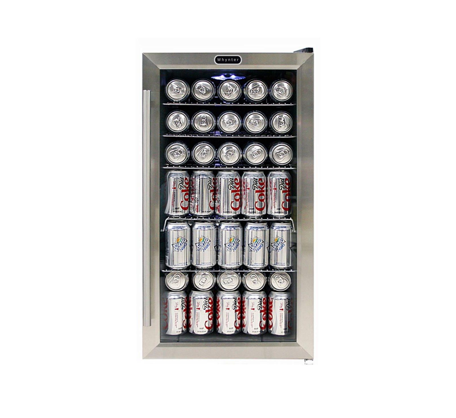 Whynter Beverage Refrigerator - Stainless Steel with internal fan