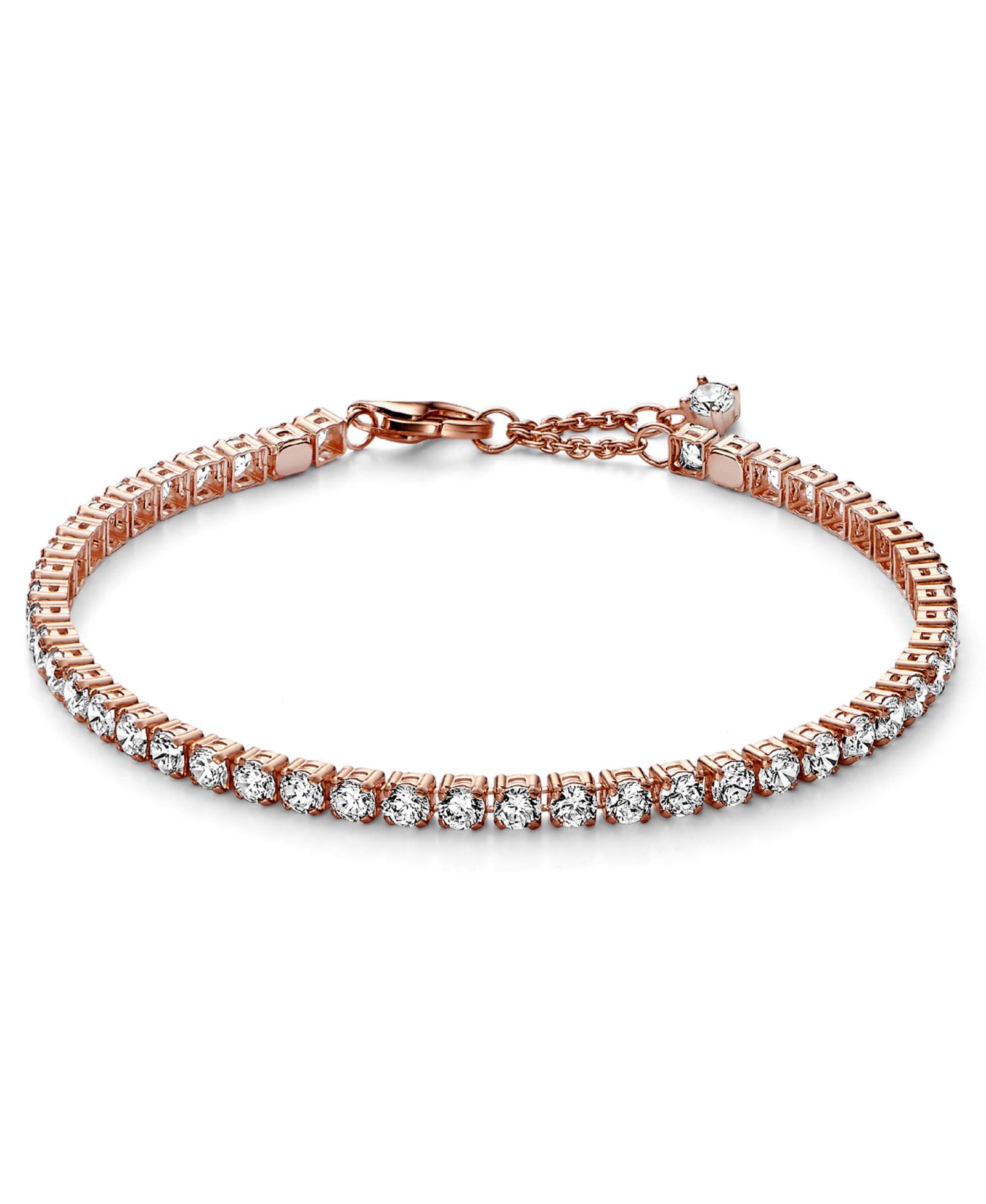 Браслет Pandora с блестящим кубическим цирконием и напылением 14K Rose Gold