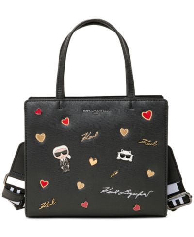 Karl Lagerfeld Paris Maybelle Satchel with Cate Pins