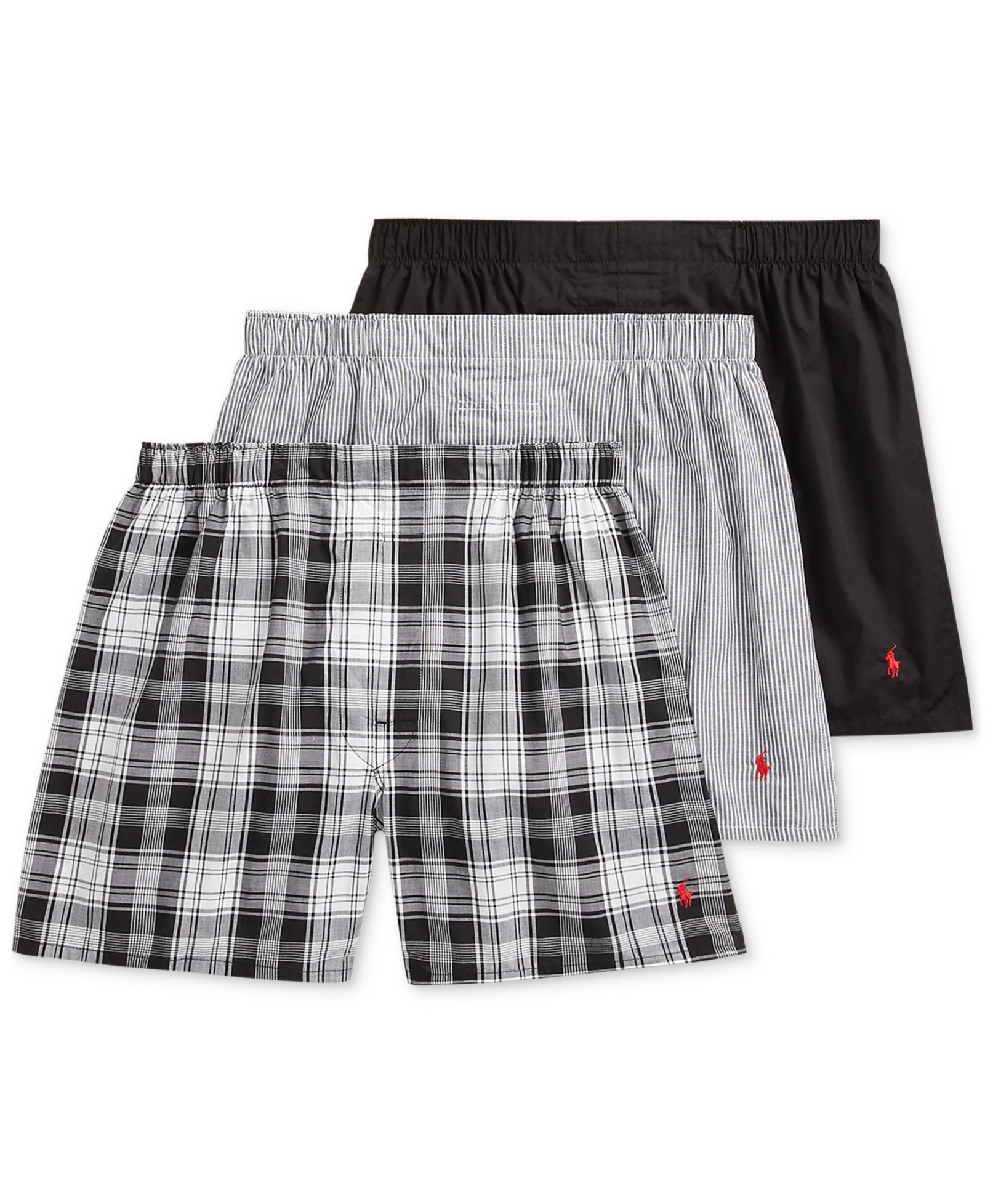 Polo Ralph Lauren Men's 3-Pack Classic Woven Cotton Boxers