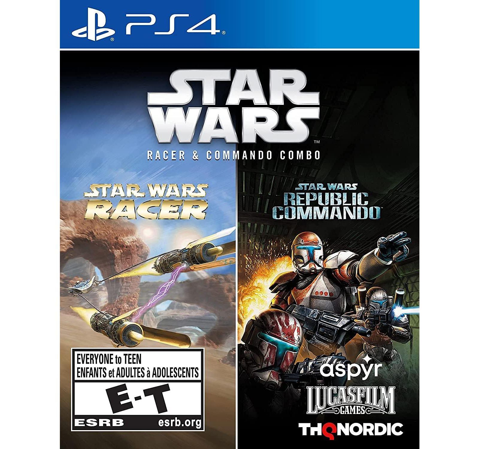 Star Wars Racer and Commando Combo - PS4