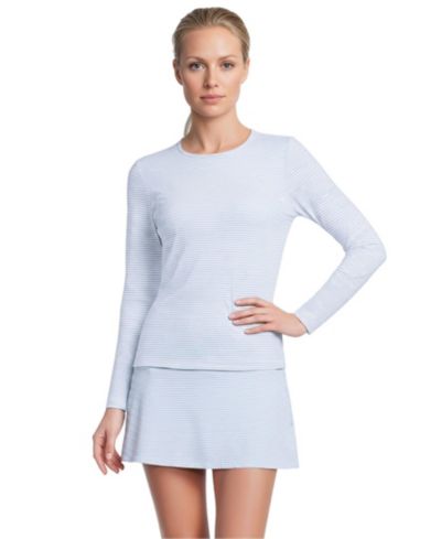 Soft cloud blue mini stripe