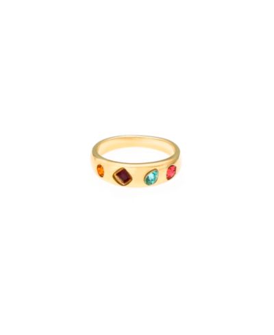 Кольцо Ettika Lively Rainbow с напылением 18K Gold