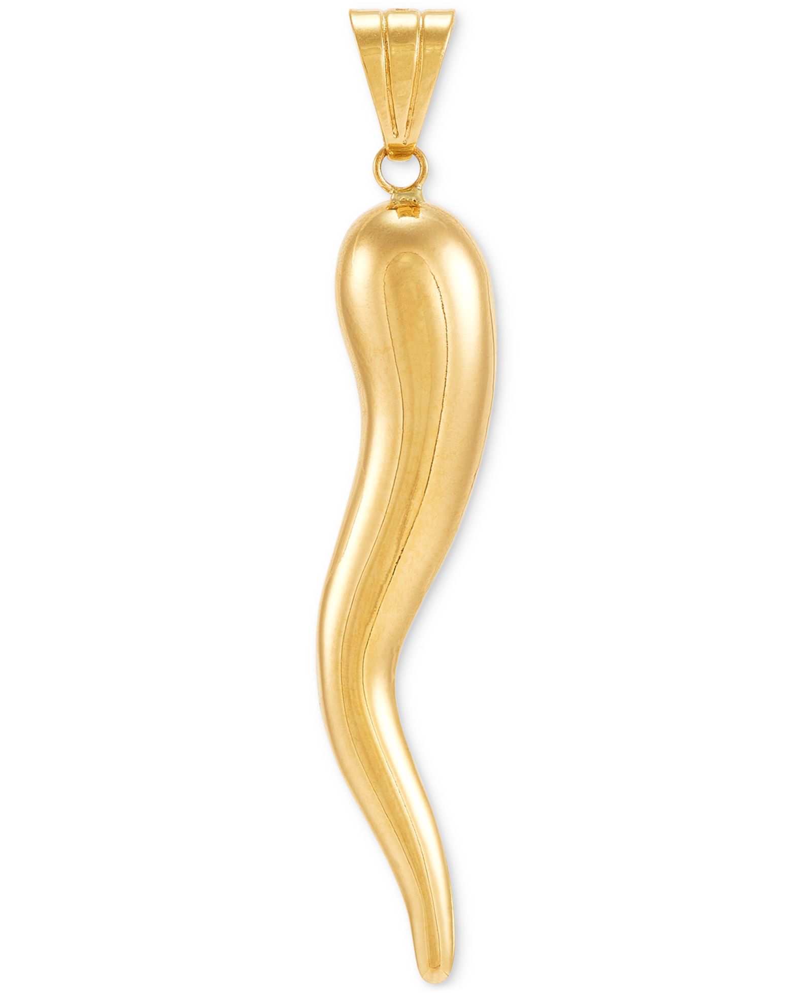Мужская подвеска Cornicello Horn в 10k Gold