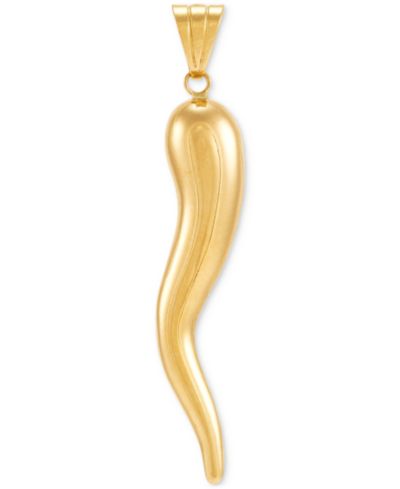 Мужская подвеска Cornicello Horn в 10k Gold