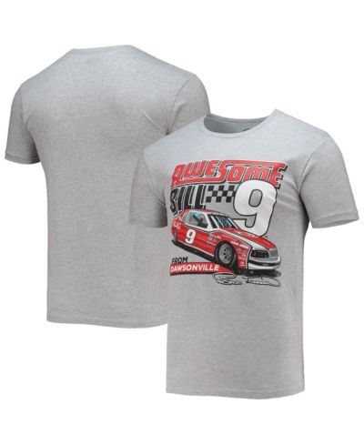 Мужская футболка Checkered Flag Sports Heathered Gray Bill Elliott Legends