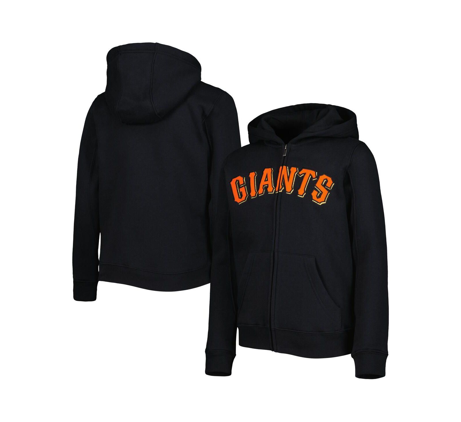 Детское черное флисовое худи Outerstuff San Francisco Giants Full-Zip