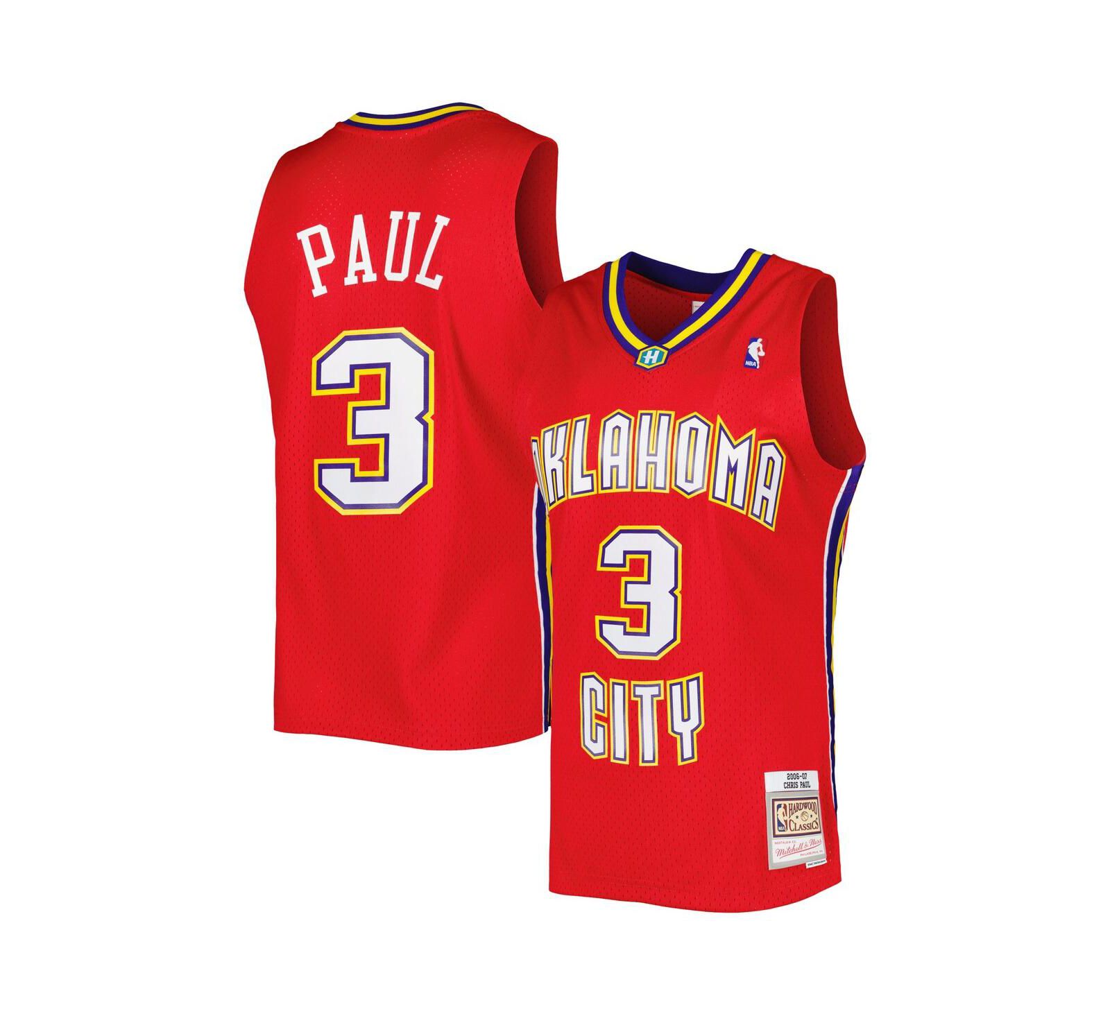 Men's Mitchell & Ness Chris Paul Red New Orleans Hornets Hardwood Classics 2006-07 Swingman Jersey