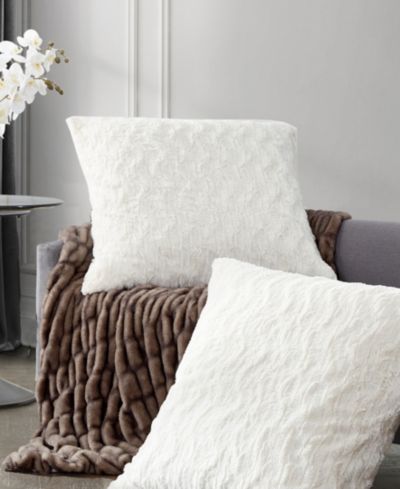 Karl Lagerfeld Paris Soft and Warm Heavenly Decorative Pillow Set, 26" x 26"