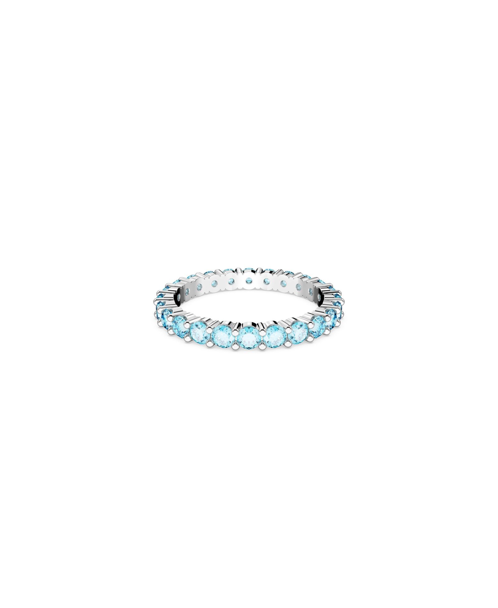 Кольцо Swarovski Crystal Round Cut Blue Matrix