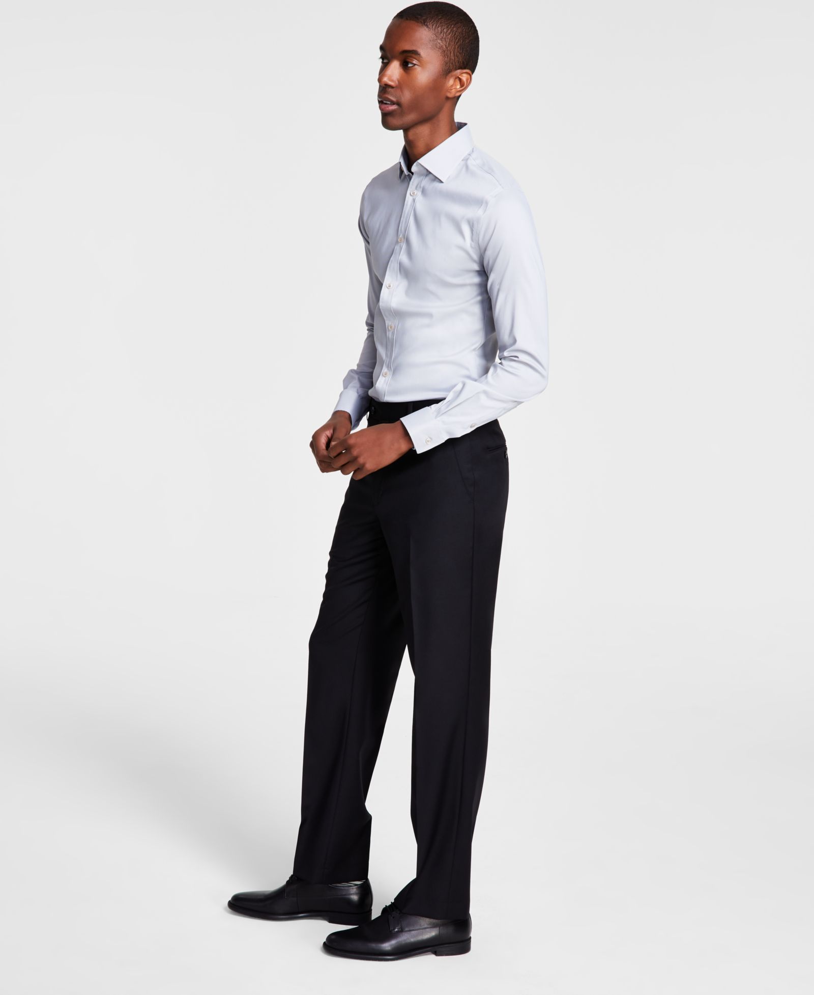 Michael Kors Men's Classic-Fit Wool-Blend Stretch Solid Suit Separates Pant