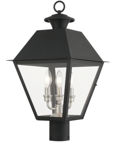Уличный фонарь Livex Wentworth 3 Light Outdoor Post Top Lantern