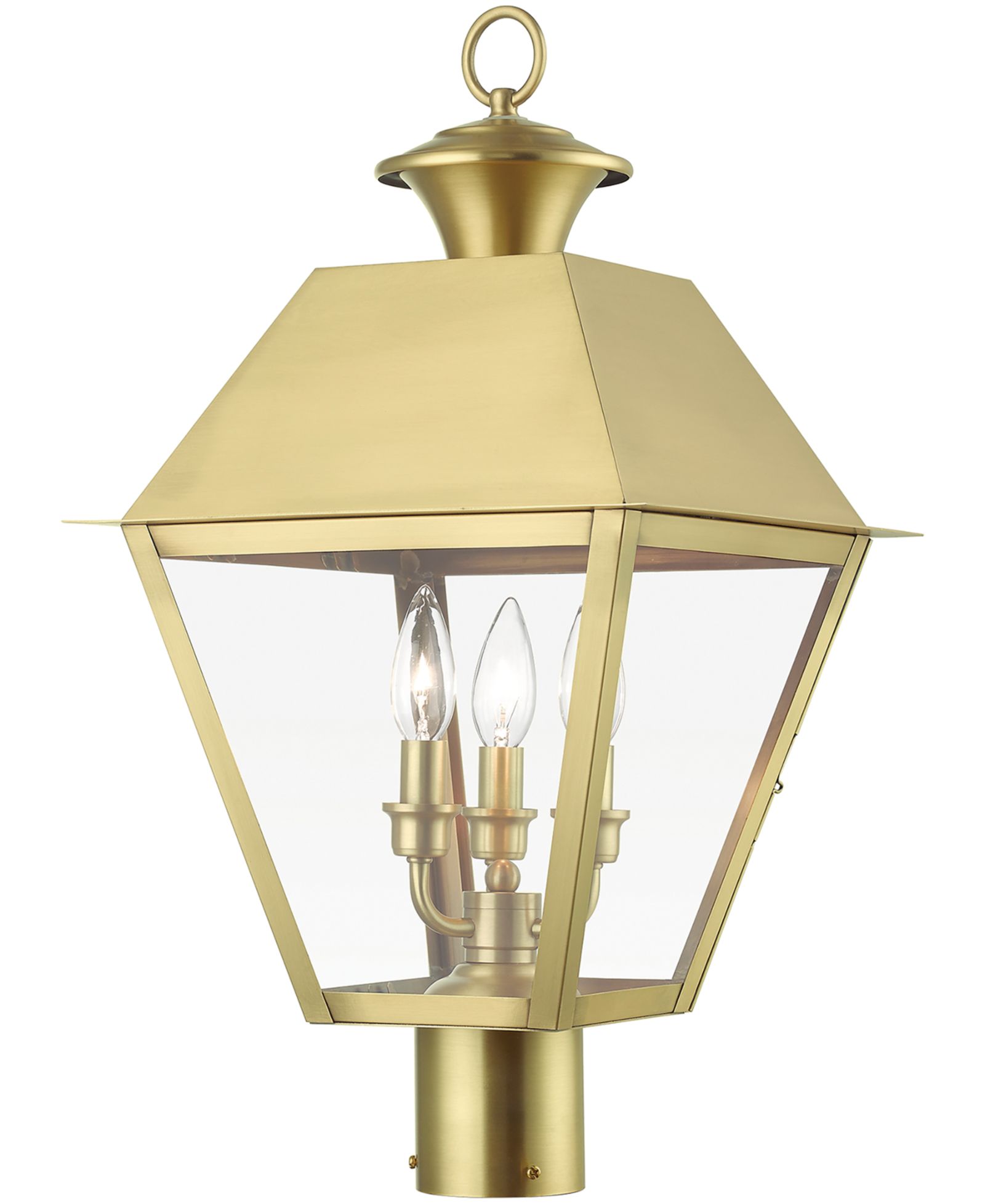 Уличный фонарь Livex Wentworth 3 Light Large Post Top Lantern