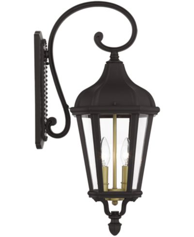Уличный настенный фонарь Livex Morgan 2 Light