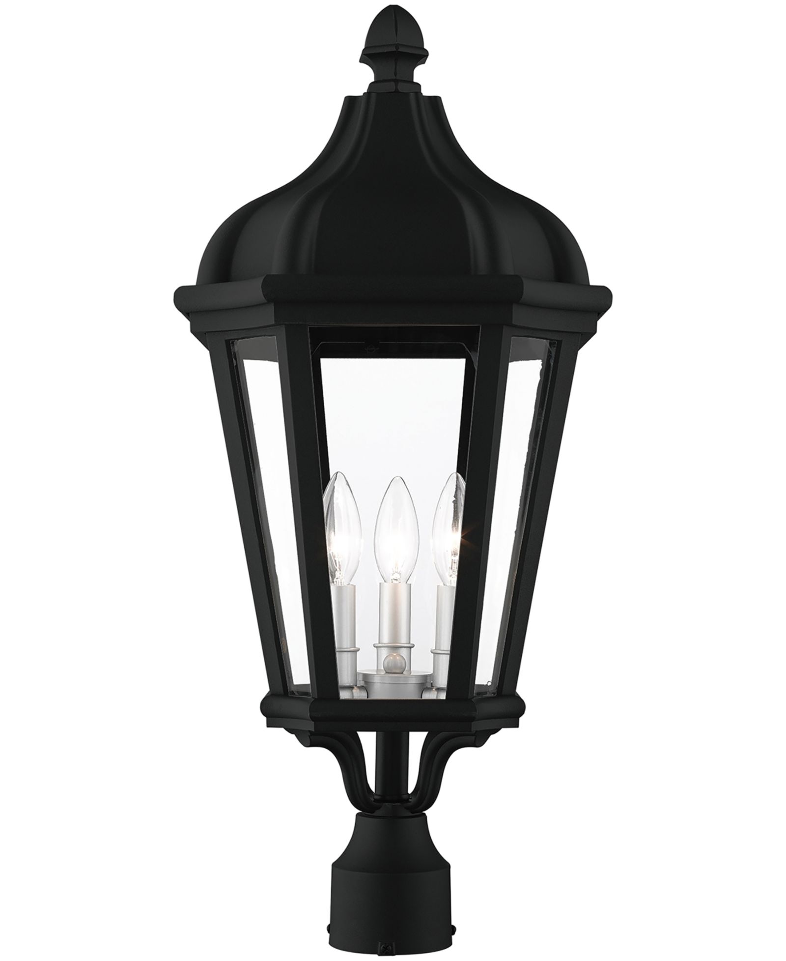 Livex Morgan 3 Light Outdoor Post Top Lantern