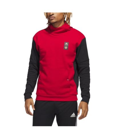 Men's adidas Red Atlanta United FC Travel Pullover Hoodie