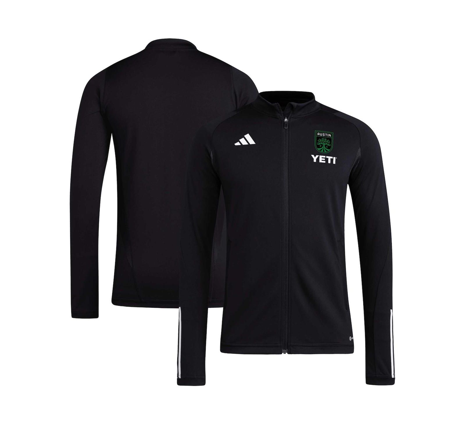 Мужская тренировочная куртка adidas Black Austin FC 2023 AEROREADY Full-Zip
