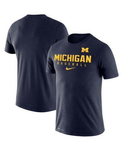 Мужская спортивная футболка Nike Navy Michigan Wolverines Baseball Legend