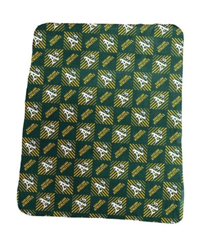 Флисовый плед Oakland Athletics 60'' x 50'' repeating pattern