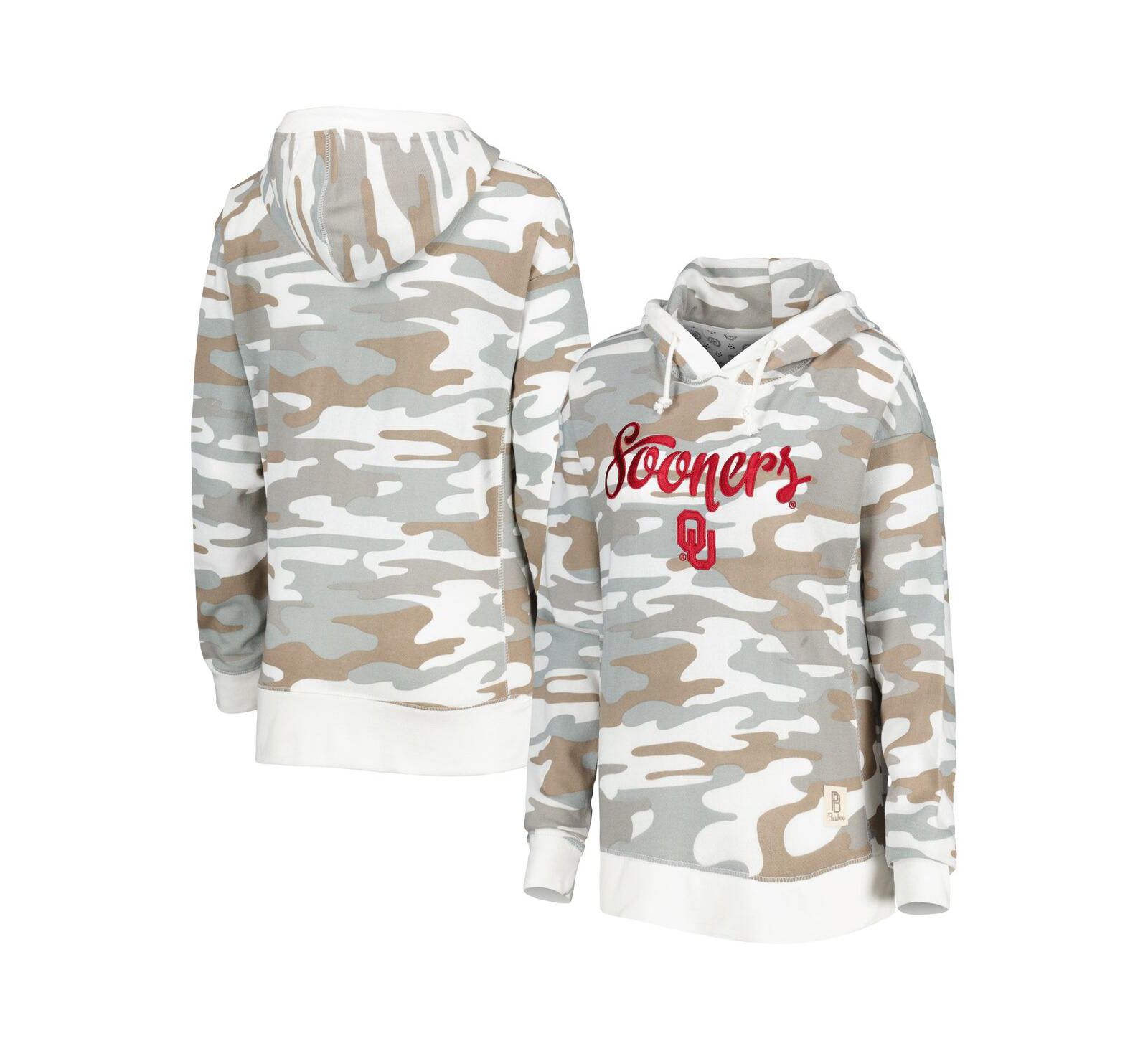 Женское худи Pressbox Camo Oklahoma Sooners San Pablo