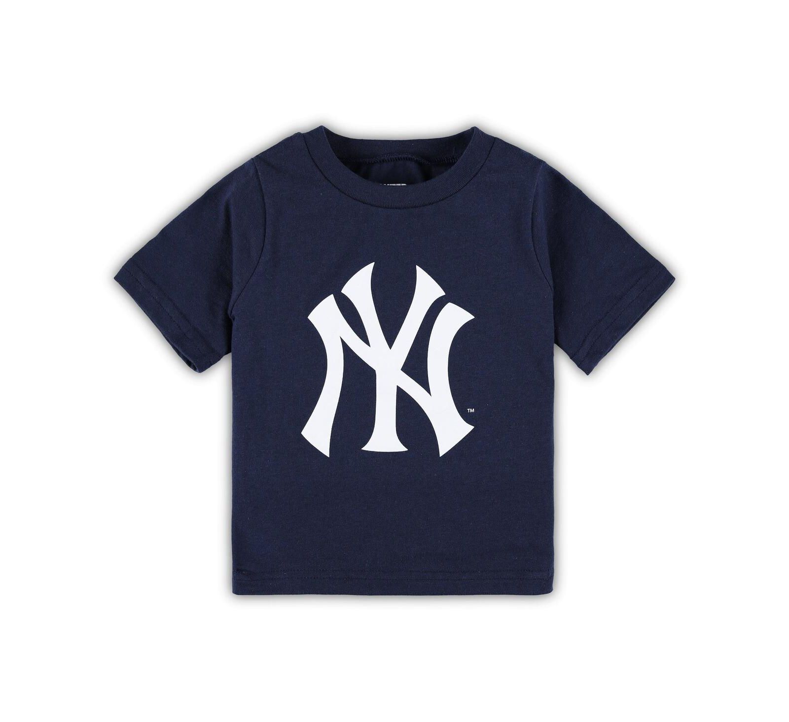 Outerstuff Детская футболка New York Yankees Team Crew Primary Logo, темно-синяя