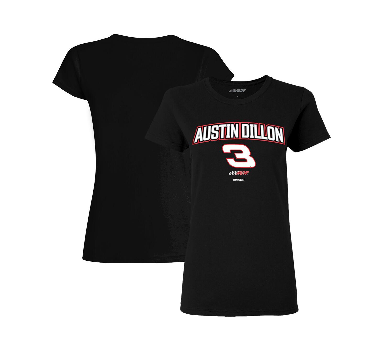 Женская футболка Richard Childress Racing Team Collection Black Austin Dillon Car