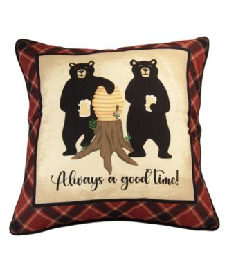 Donna Sharp Forest Grove Good Time Decorative Pillow, 16" x 16"