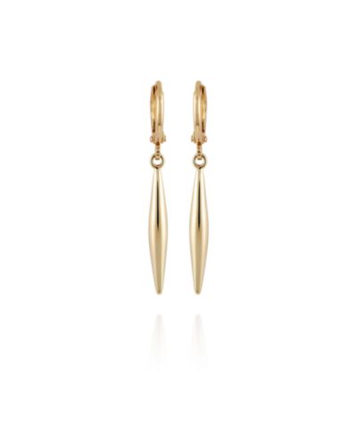 Vince Camuto Gold-Tone Spear Dangle Huggie Hoop Dangle Drop Earrings