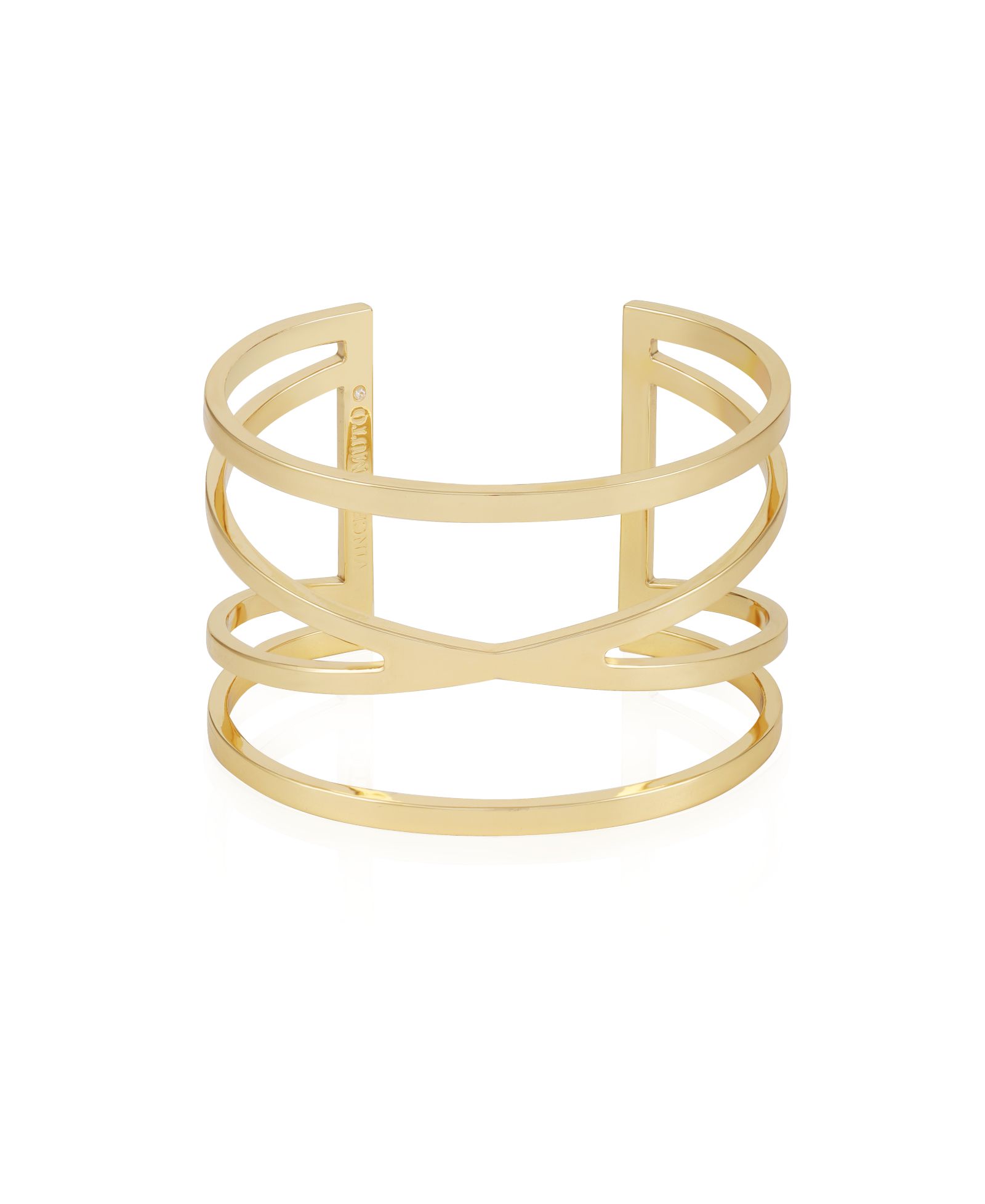 Браслет Vince Camuto Gold-Tone Twisted Double Cuff