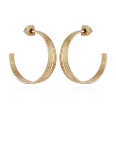 Серьги-кольца Vince Camuto Gold-Tone Open Stacked