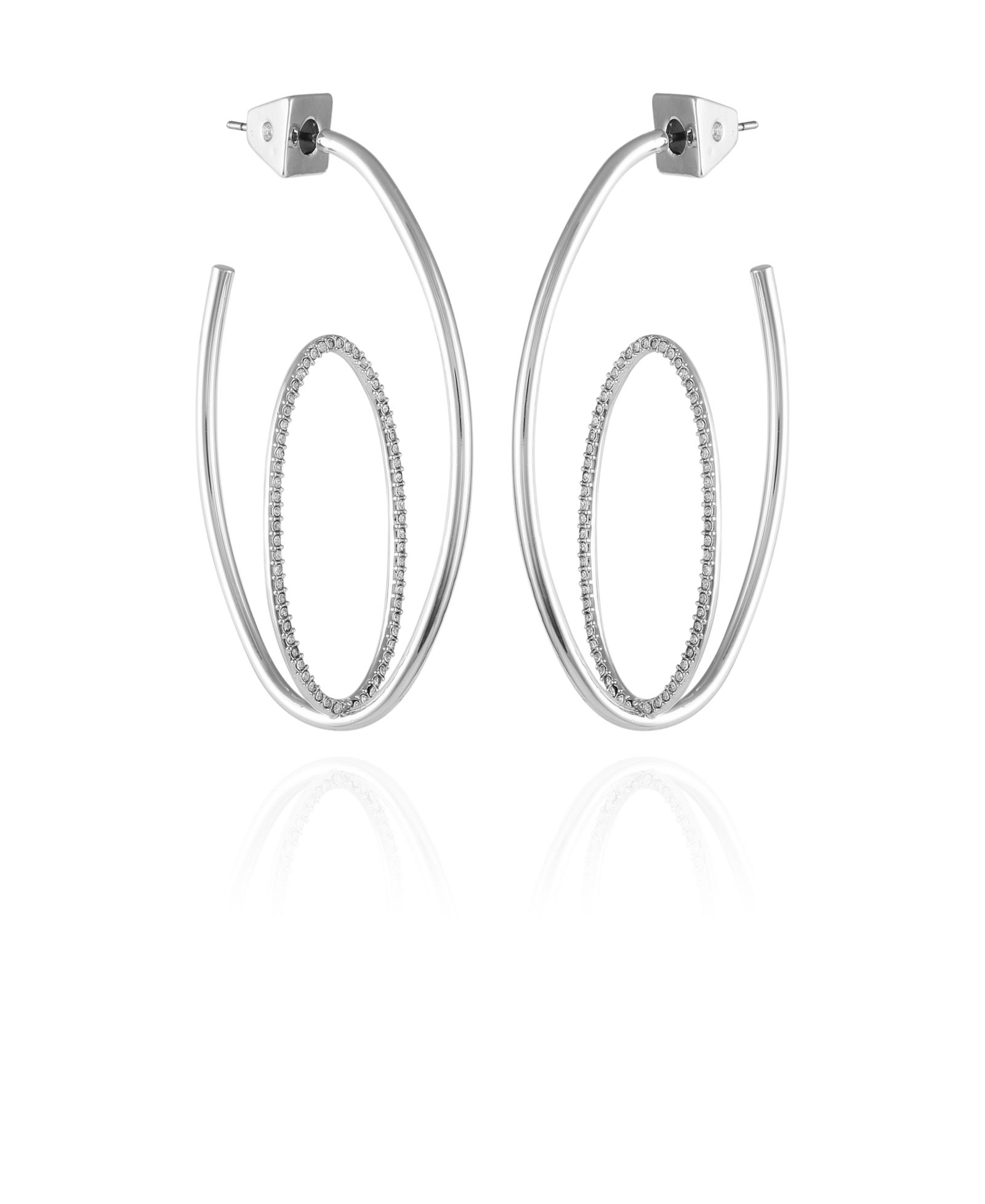 Серьги-кольца Vince Camuto Orbital Double Hoop