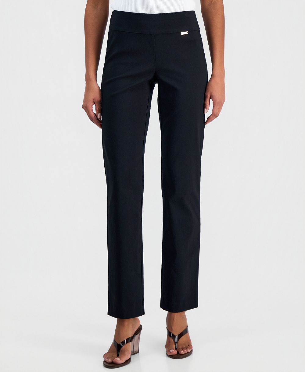 I.N.C. International Concepts Women's Pull-On Straight-Leg Pants, Created for Macy's