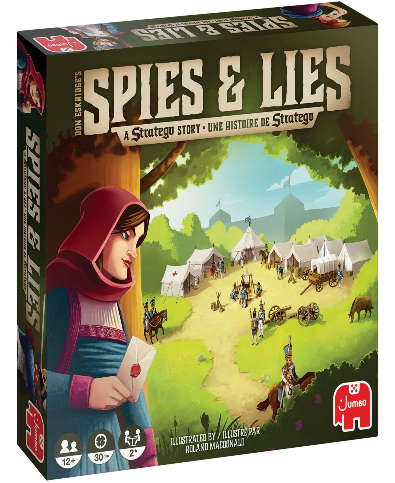 Jumbo Spies & Lies Strategy Deduction Board Game, Ages 12+