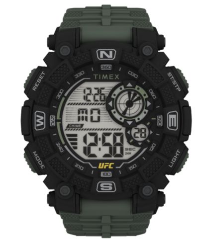 Timex UFC Men's Quartz Redemption Resin Green Watch, 50mm